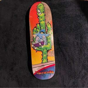Cruiser Skateboard Art with Cactus Design 9.5